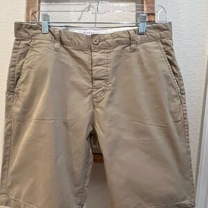 Five Four Tan Flat Front Shorts 38